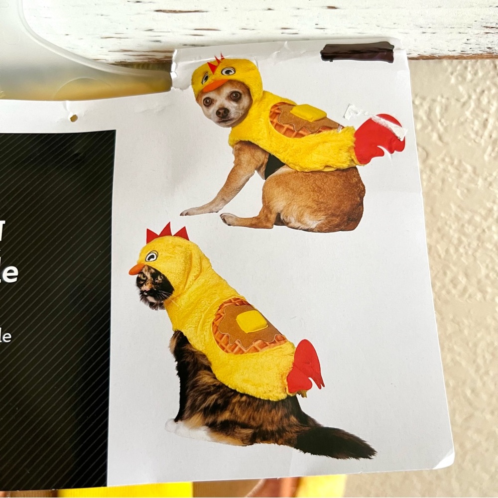 New! XS Dog Costume Chicken π And Waffles π§ Halloween Dress Up - Picture 5 of 5